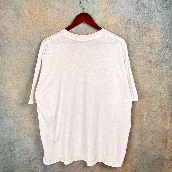 VTG Wild as the Wind Native T Shirt Sz XL White Western Horses Nature 90s Indian - Picture 3 of 8